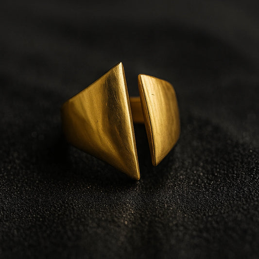 Split Signet Adjustable Ring