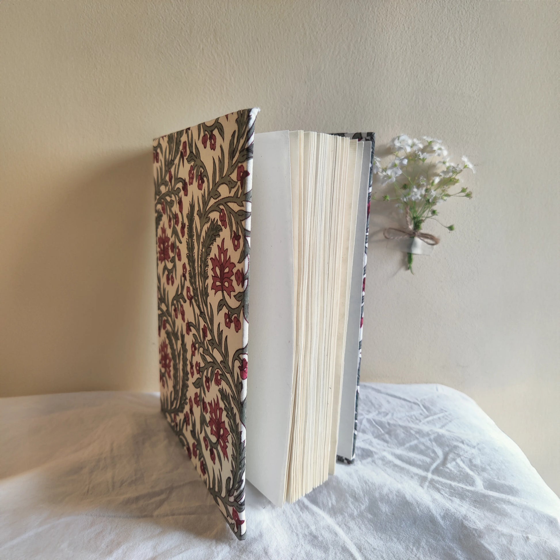 Decorative book with floral pattern