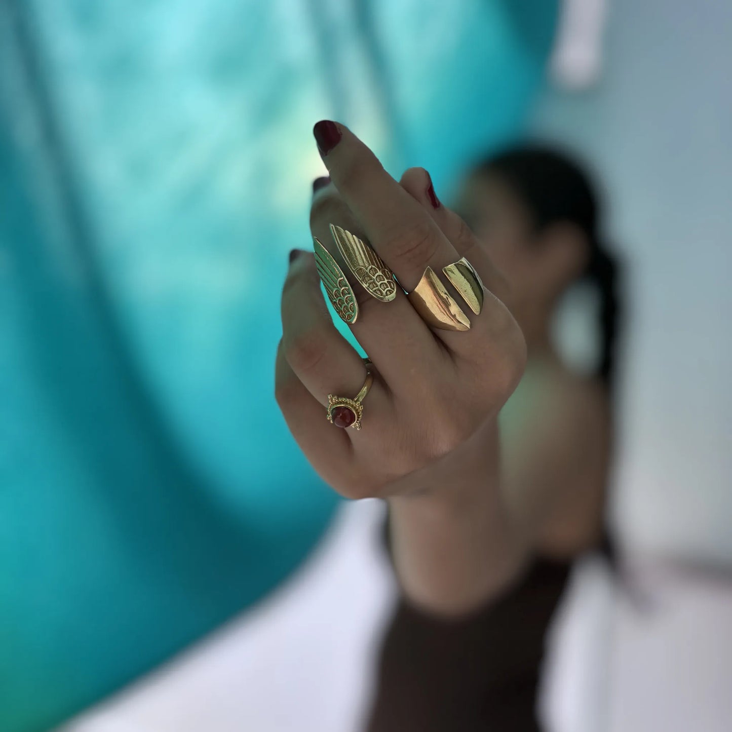 Angel Wing Adjustable Ring