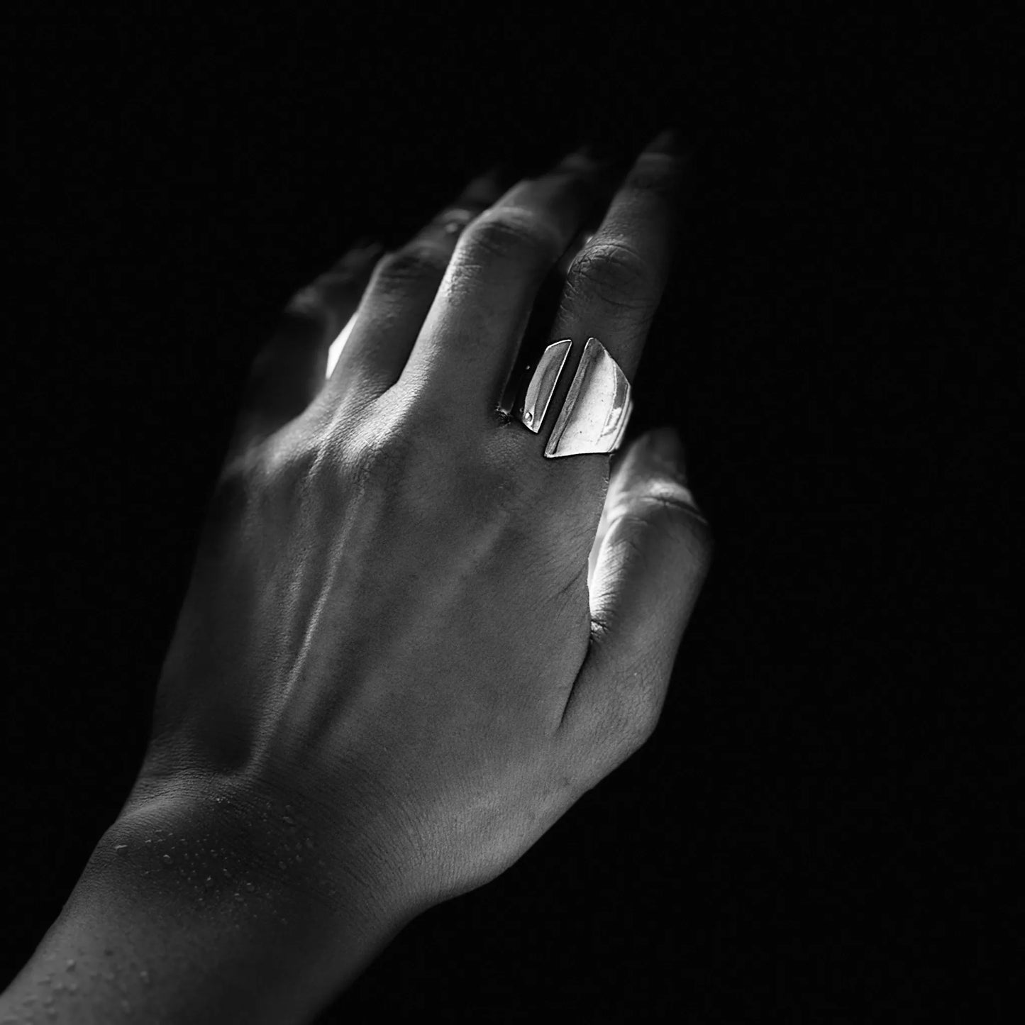 Split Signet Adjustable Ring