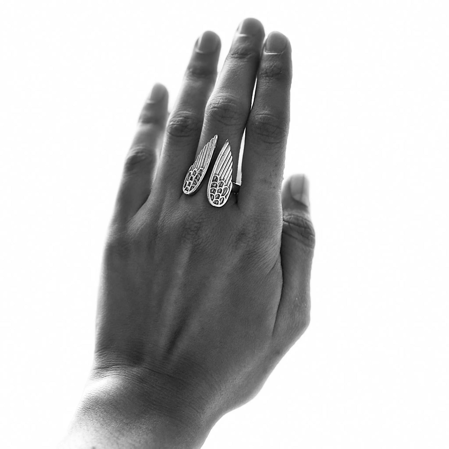 Angel Wing Adjustable Ring