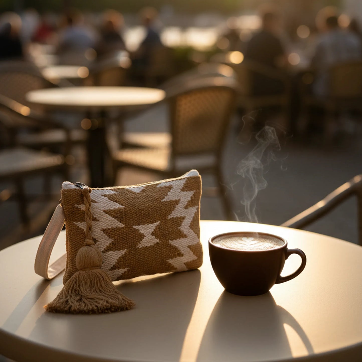 Earthline Weave Wristlet Bag